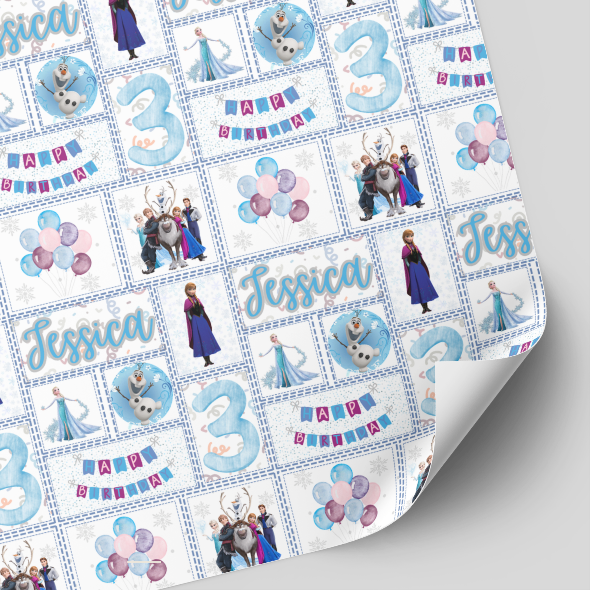 Frozen Birthday Wrapping Paper