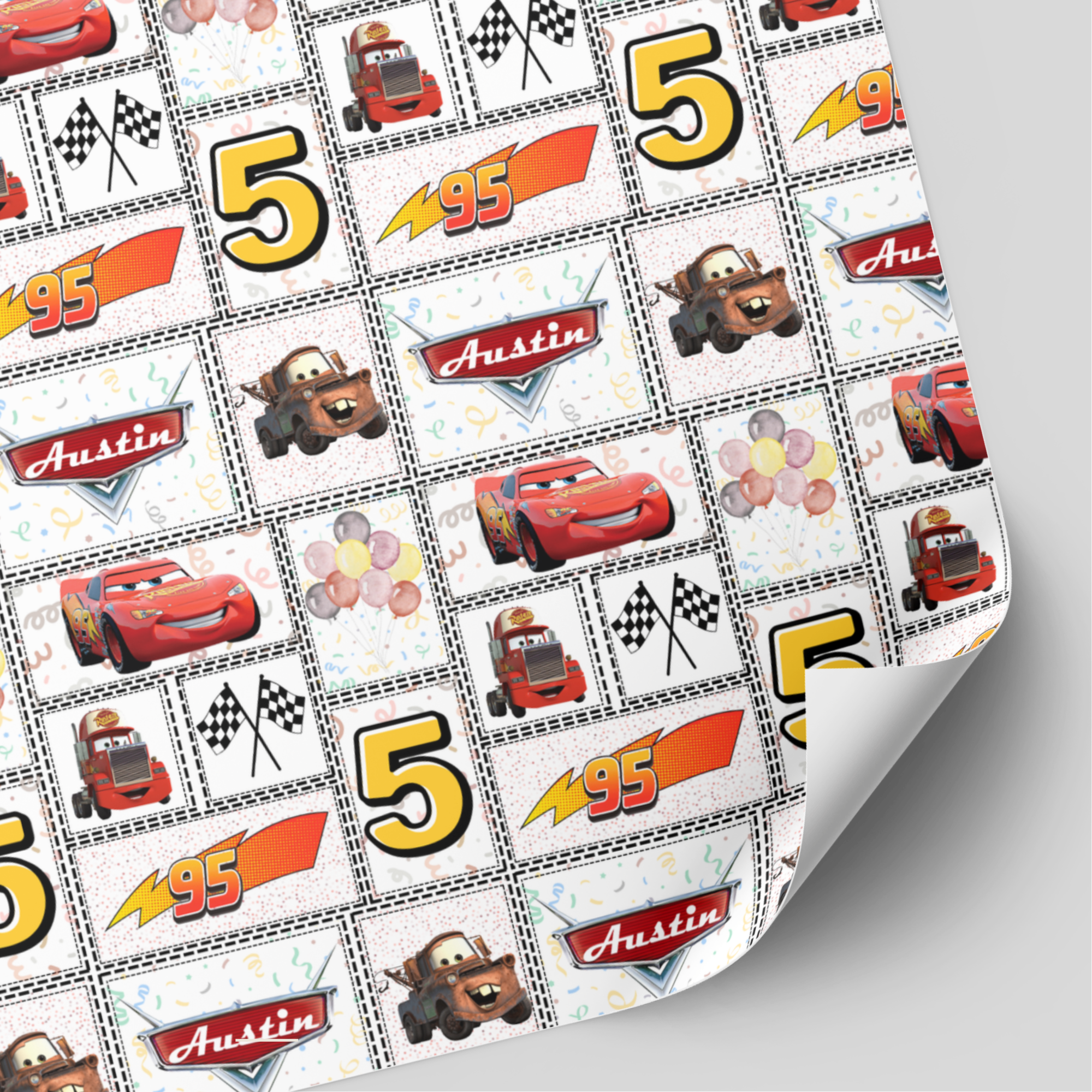 Cars Birthday Wrapping Paper