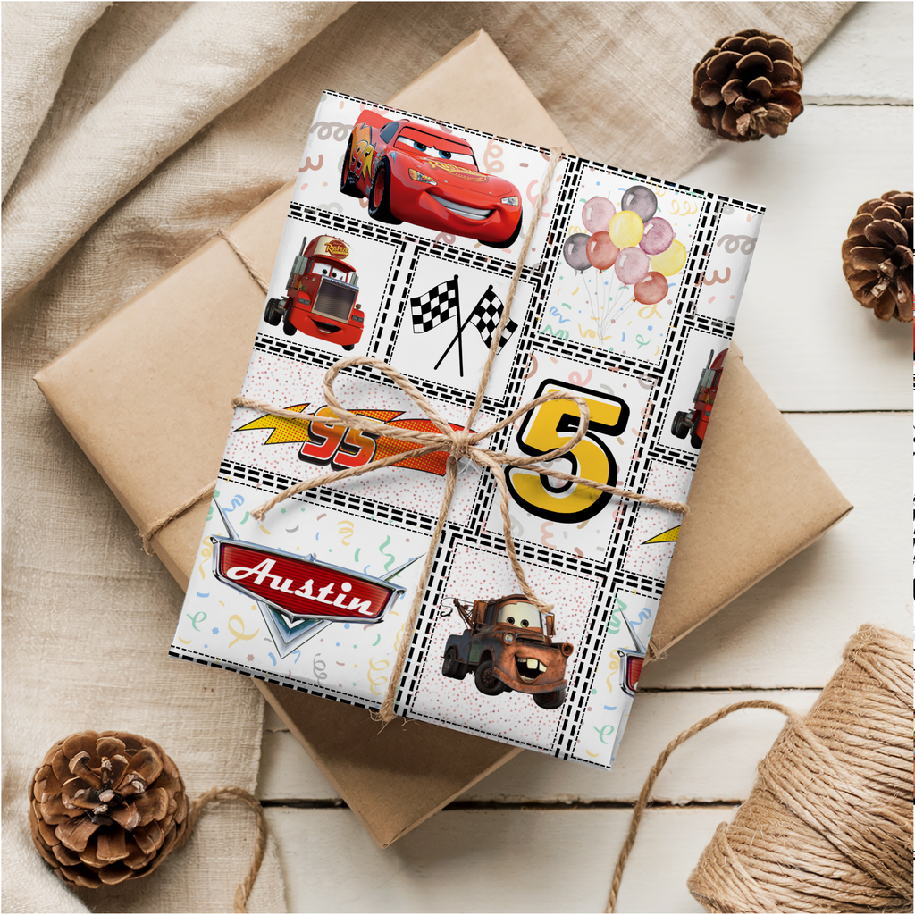 Cars Birthday Wrapping Paper
