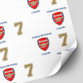 Arsenal Birthday Wrapping Paper