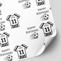 Newcastle United Football Shirt Wrapping Paper