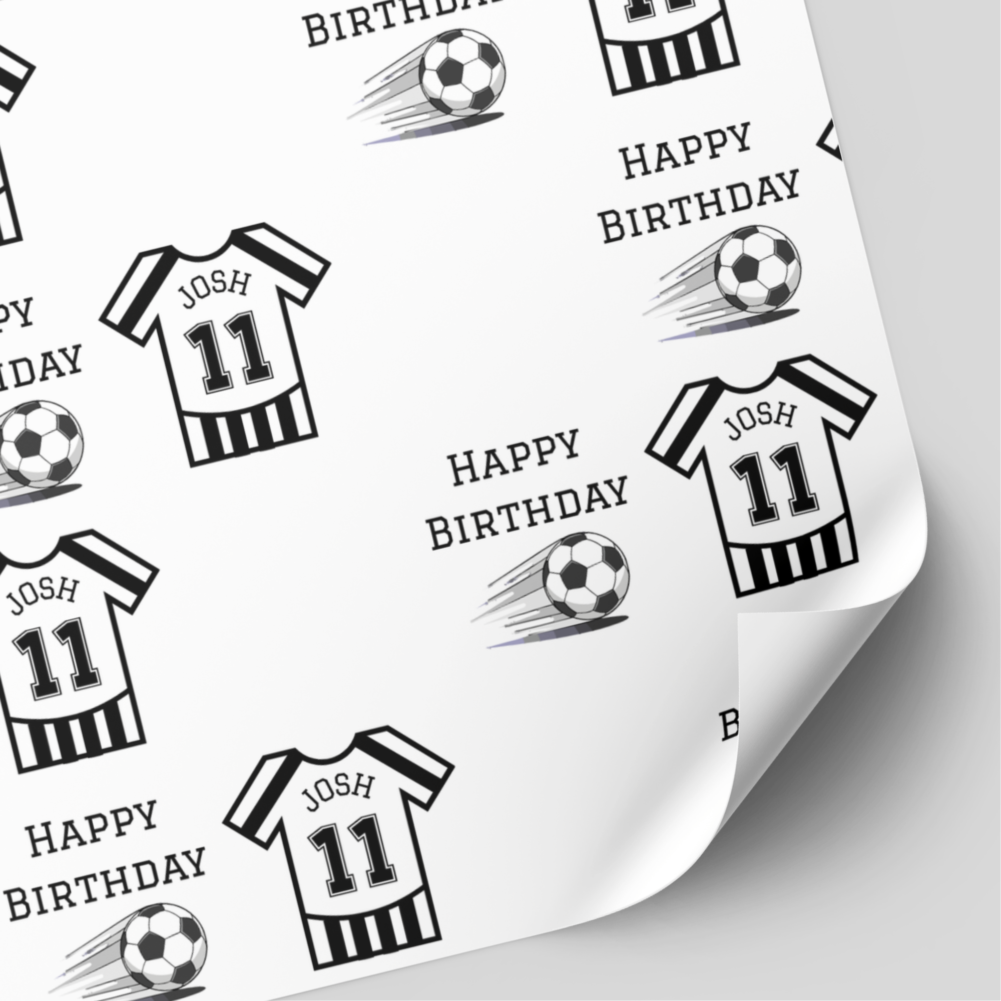 Newcastle United Football Shirt Wrapping Paper