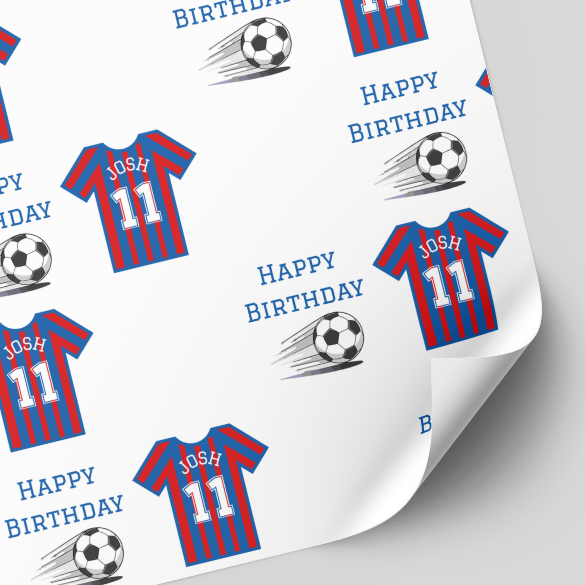 Crystal Palace Football Shirt Wrapping Paper
