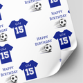 Chelsea Football Shirt Wrapping Paper