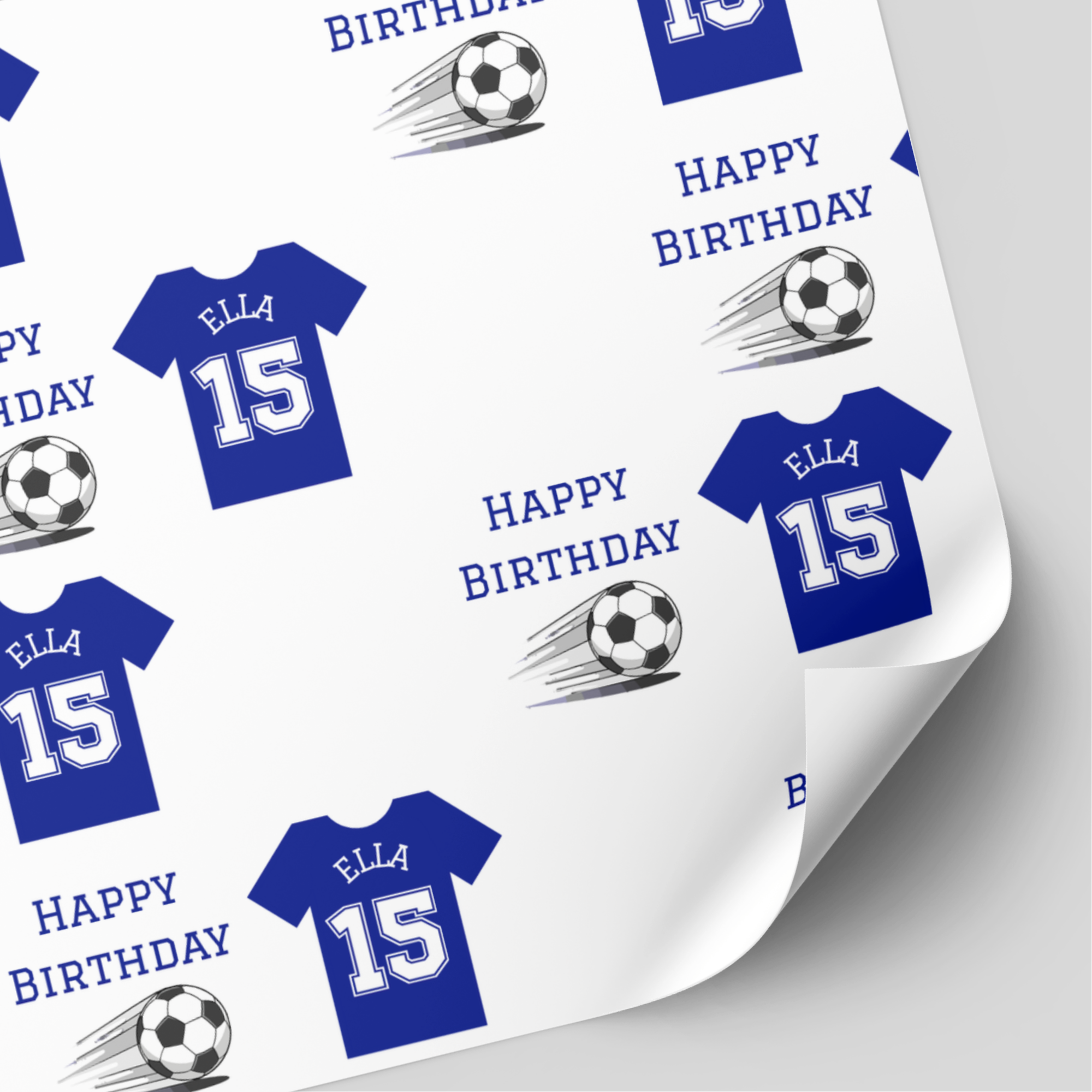 Chelsea Football Shirt Wrapping Paper