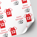 Arsenal Football Shirt Wrapping Paper