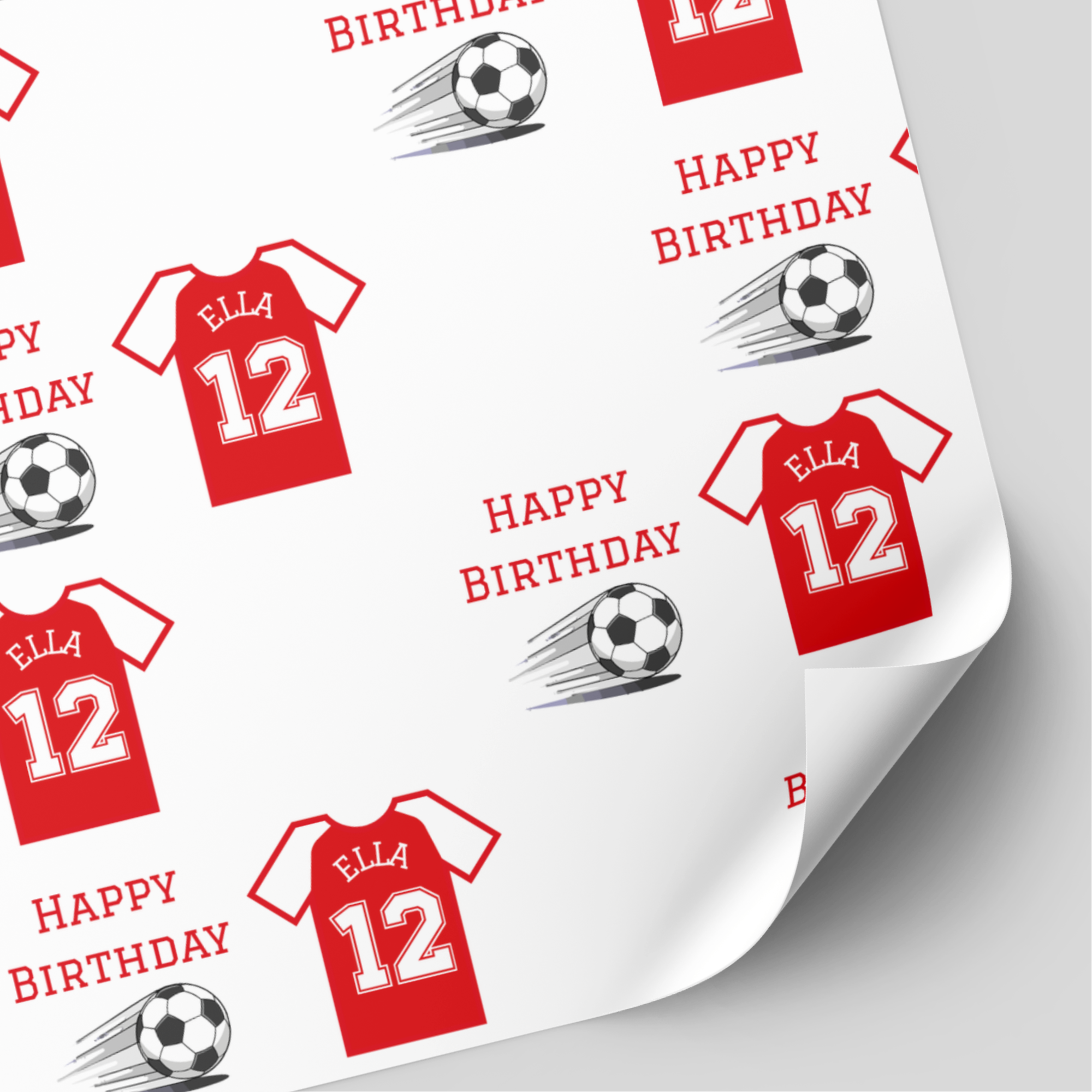 Arsenal Football Shirt Wrapping Paper