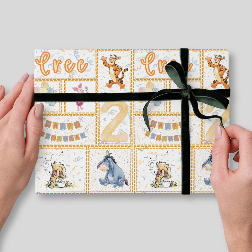 Winnie The Pooh Birthday Wrapping Paper