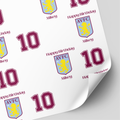 Aston Villa Birthday Wrapping Paper