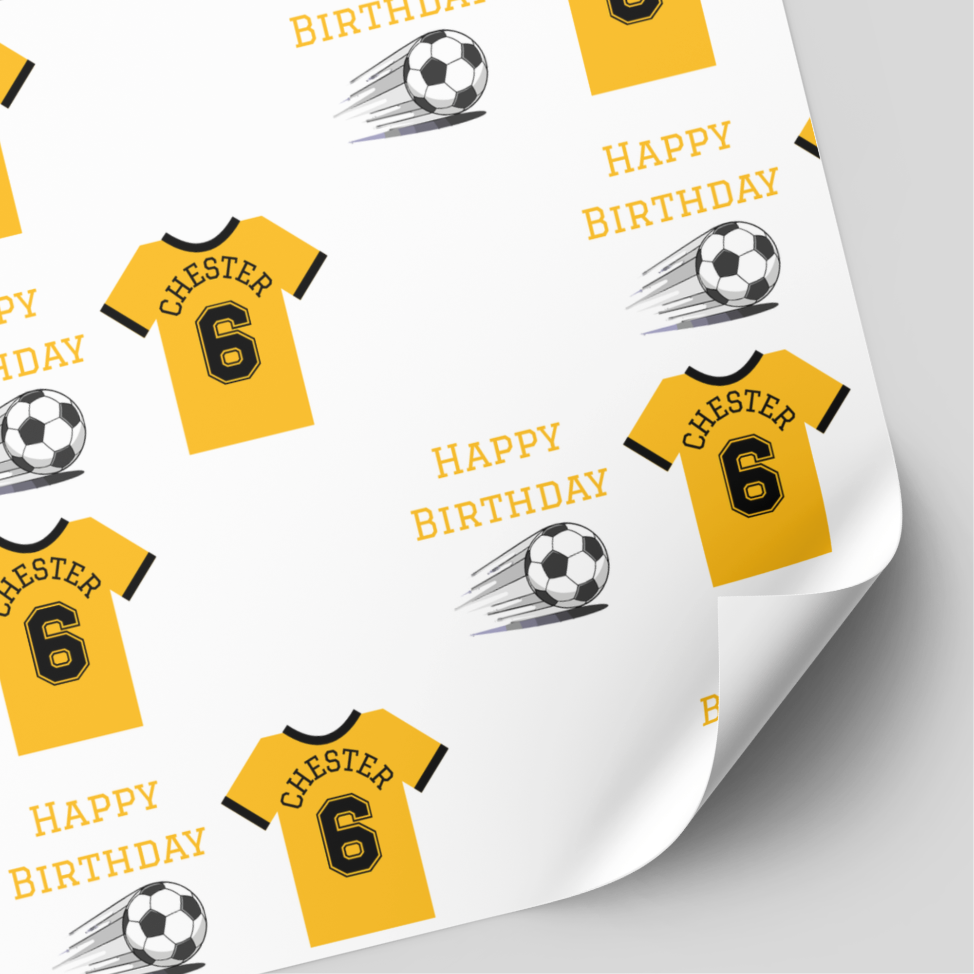 Wolverhampton Wanderers Football Shirt Wrapping Paper