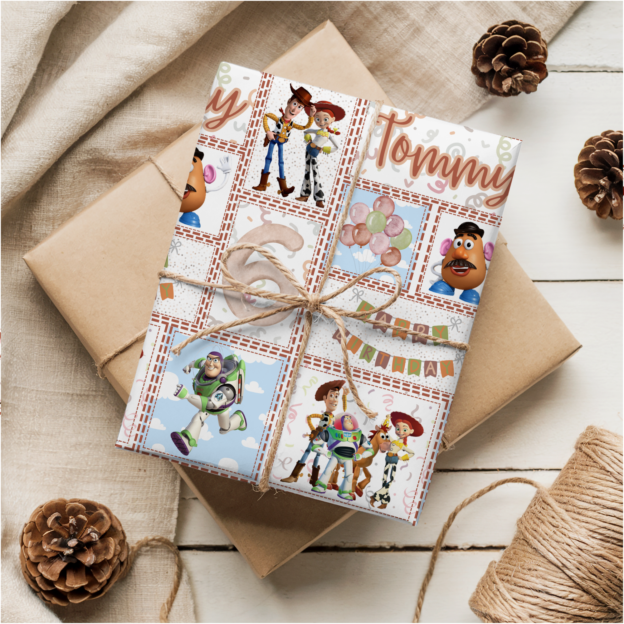 Toy Story Birthday Wrapping Paper