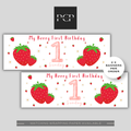Berry 1st Birthday Banner