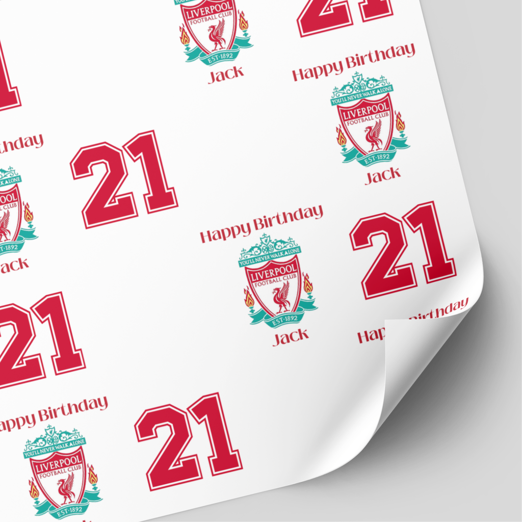 Liverpool Birthday Wrapping Paper