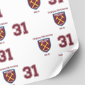 West Ham Birthday Wrapping Paper