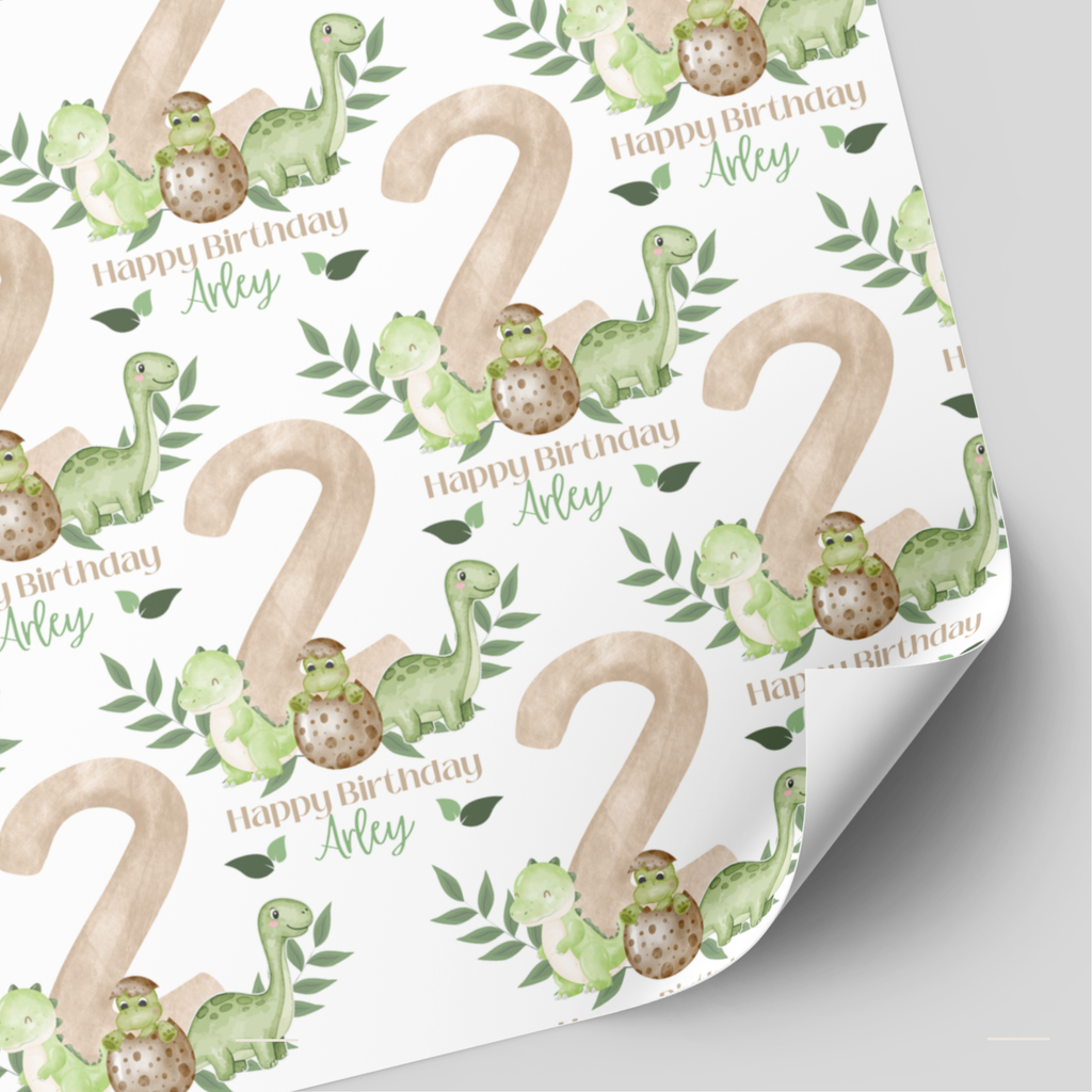 Dinosaur Birthday Wrapping Paper