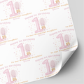 Girls 1st Birthday Wrapping Paper