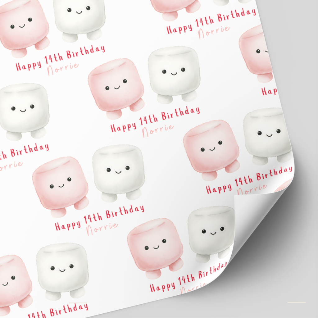 Marshmellow Birthday Wrapping Paper