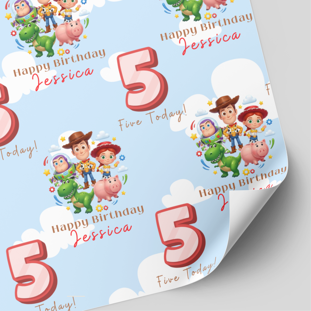 Toy Story Birthday Wrapping Paper | Red