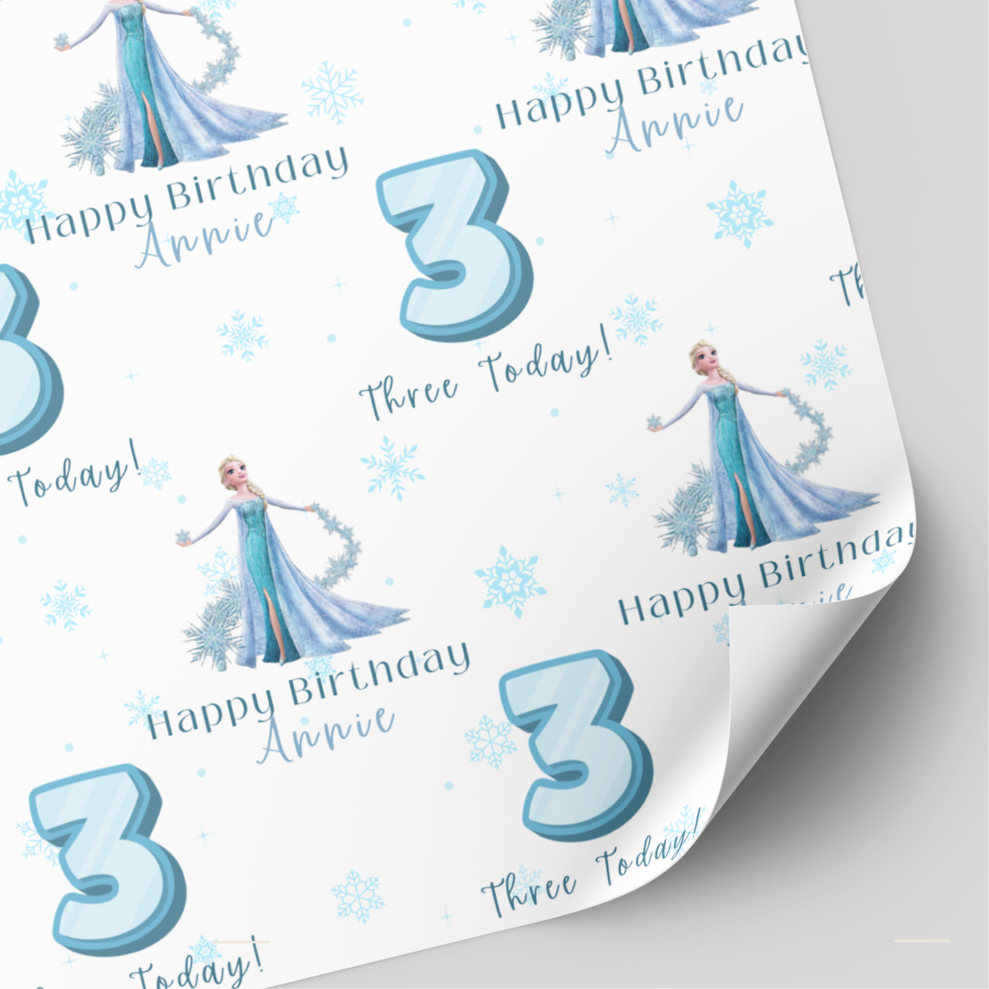 Elsa Birthday Wrapping Paper | Frozen Paper