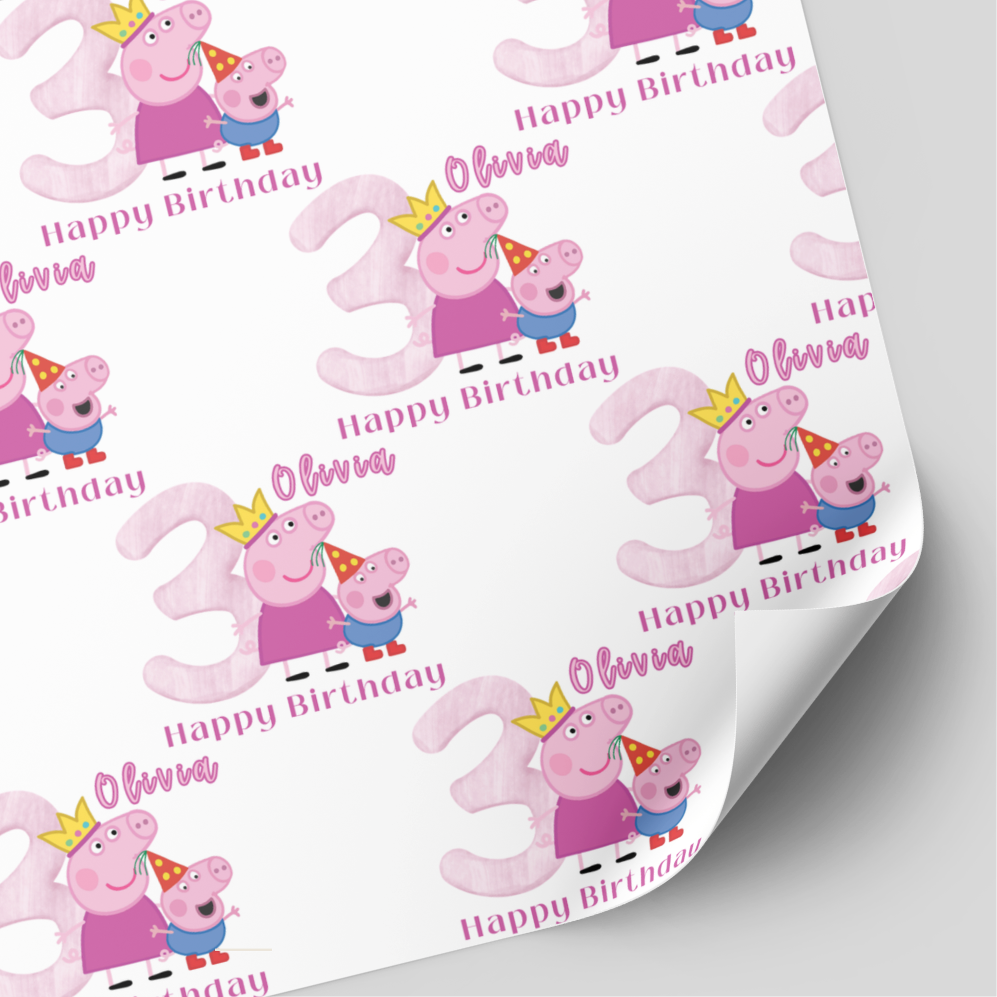 Peppa Pig Birthday Wrapping Paper