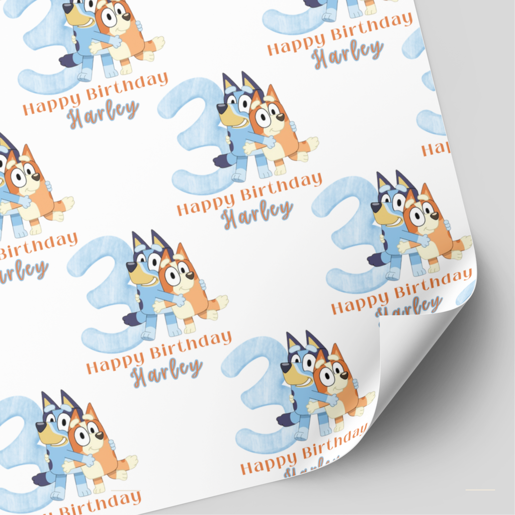 Bluey & Bingo Birthday Wrapping Paper