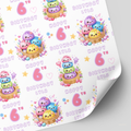 Dumpling Squishy Birthday Wrapping Paper