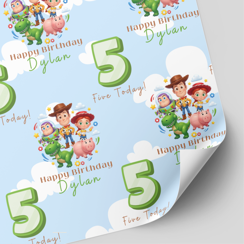 Toy Story Birthday Wrapping Paper | Green