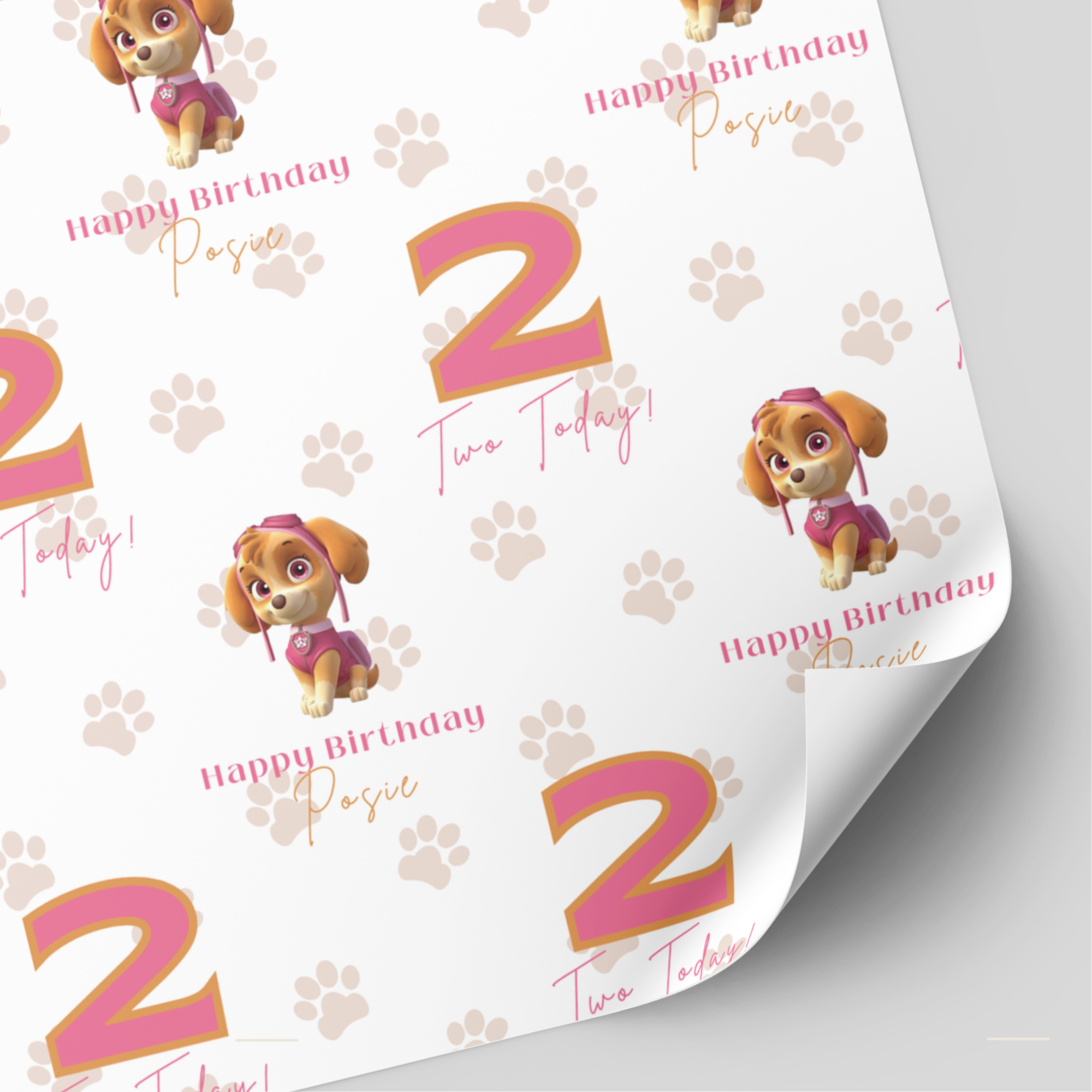 Skye Birthday Wrapping Paper | Paw Patrol Paper