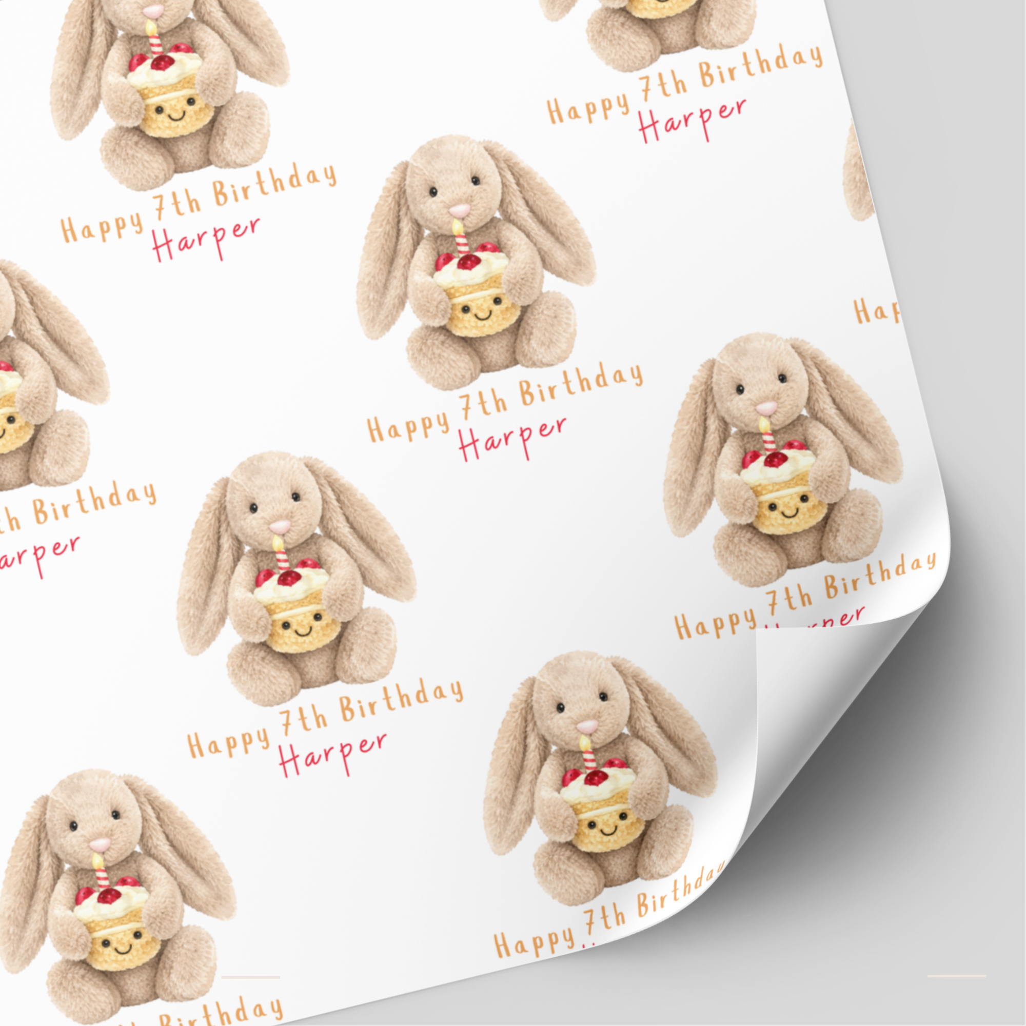 Bunny Birthday Wrapping Paper