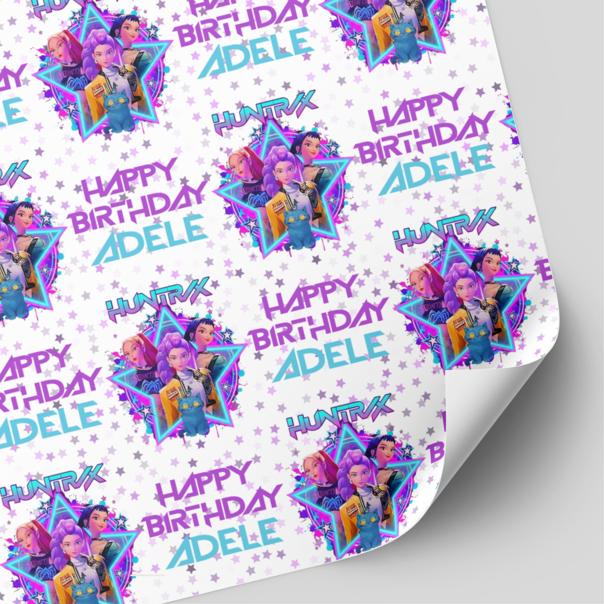KPOP Demon Hunters Birthday Wrapping Paper