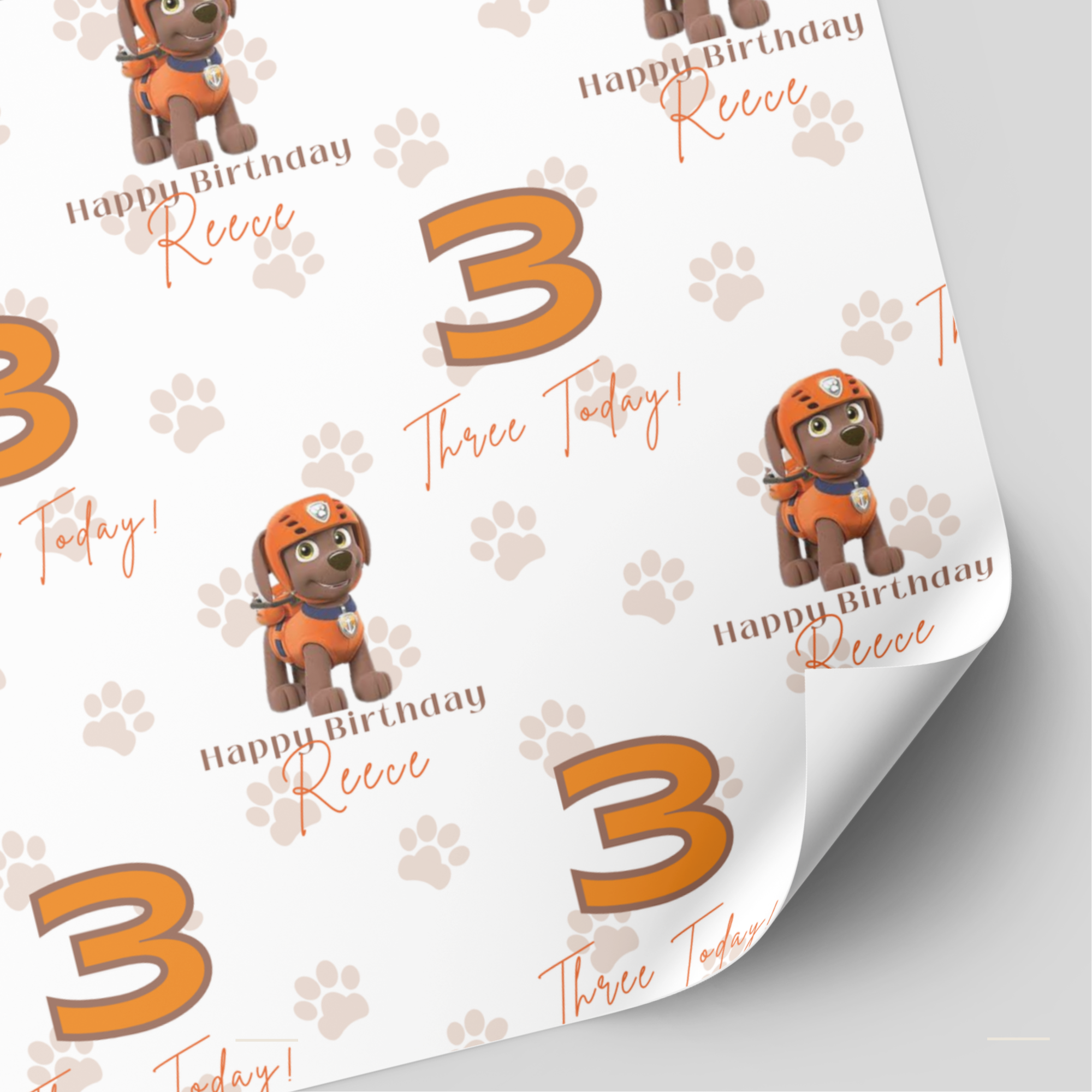 Zuma Birthday Wrapping Paper | Paw Patrol Paper