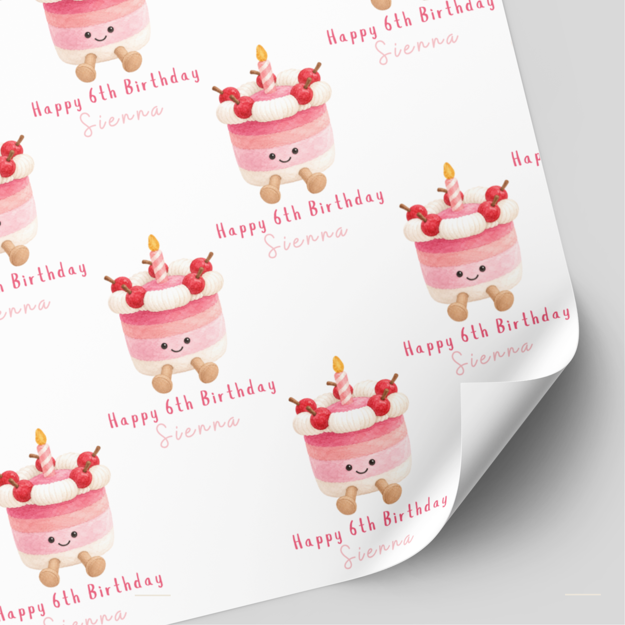 Birthday Cake Wrapping Paper | Design 4