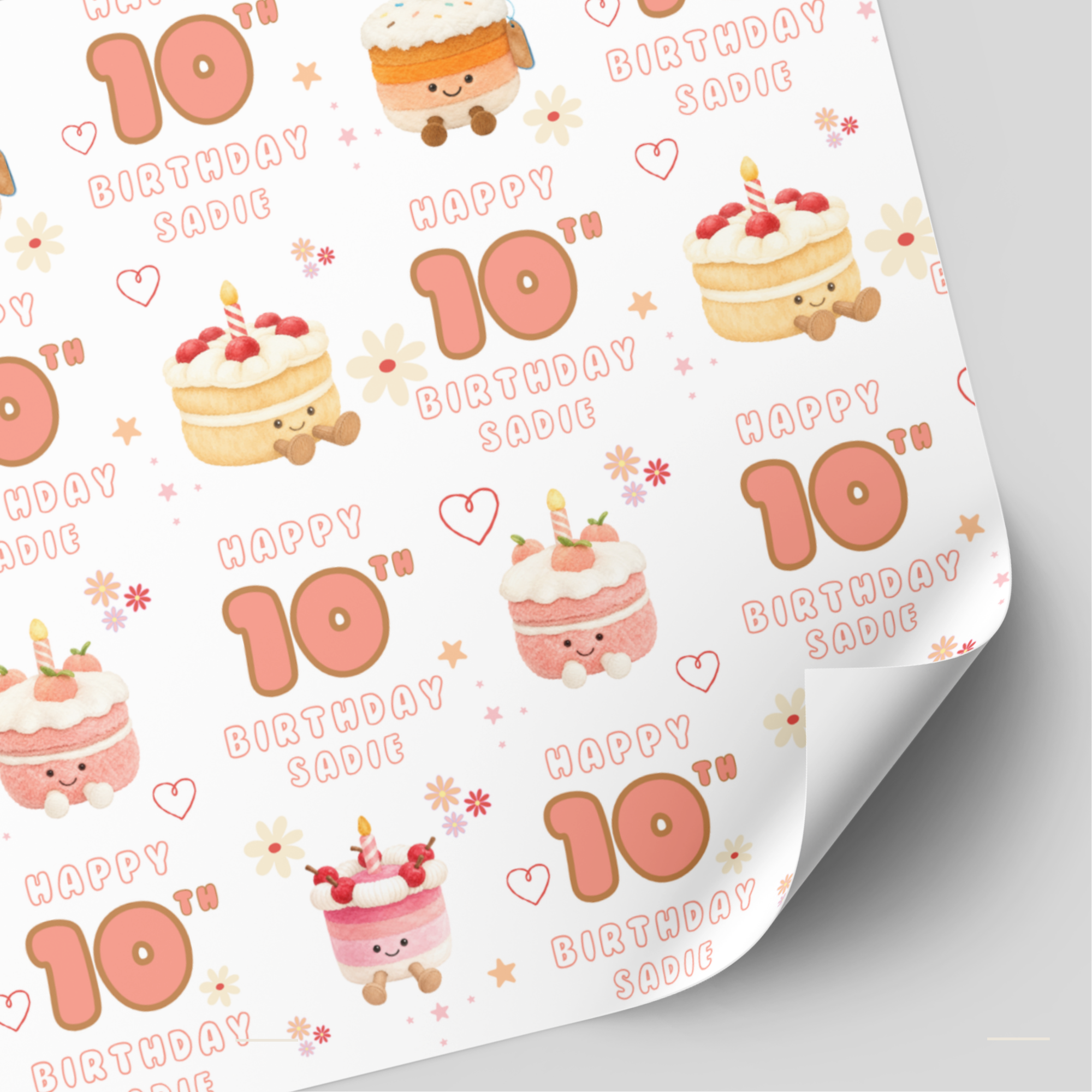 Birthday Cake Wrapping Paper