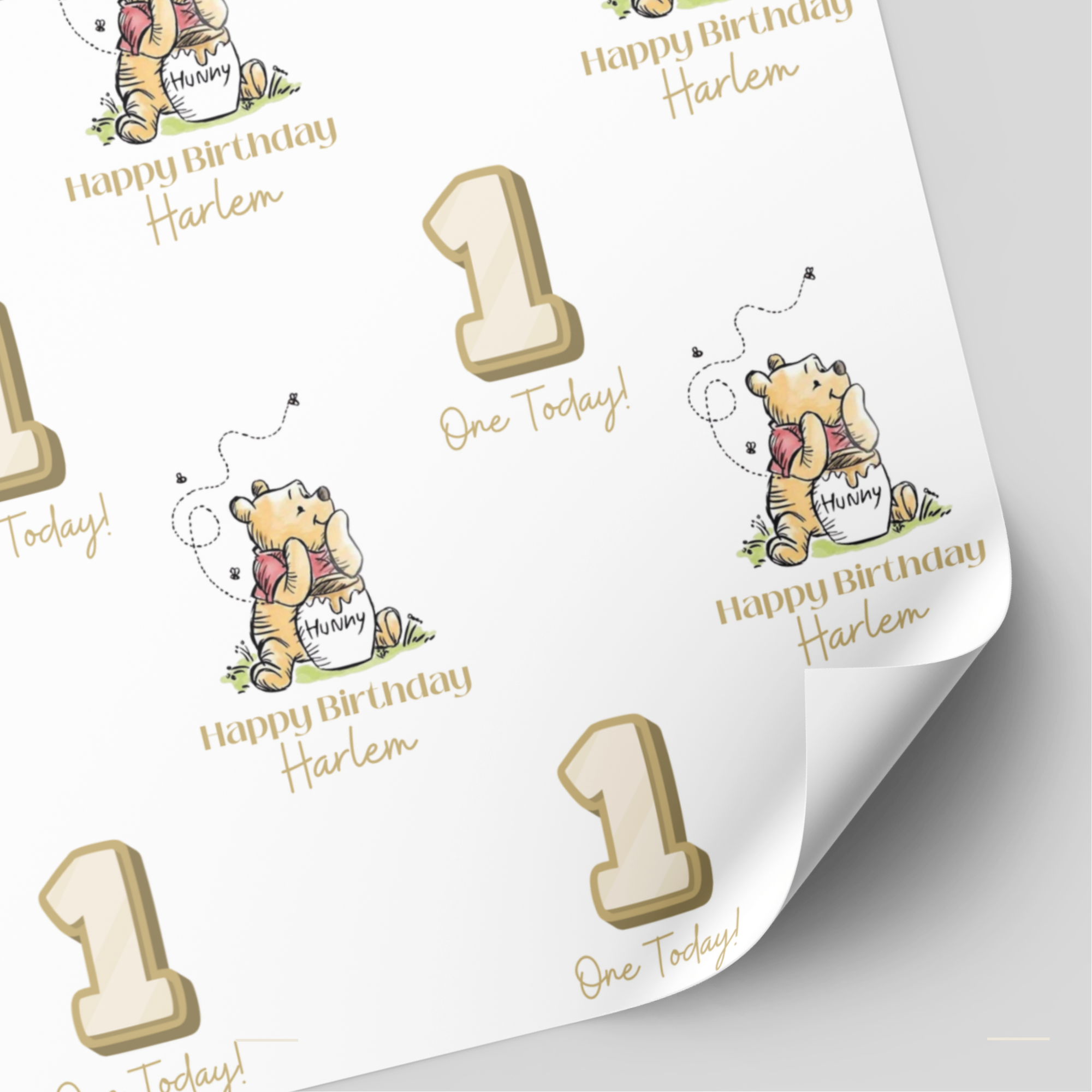 Winnie The Pooh Birthday Wrapping Paper