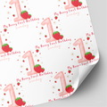 Berry 1st Birthday Wrapping Paper | 1st Birthday Gift Wrap