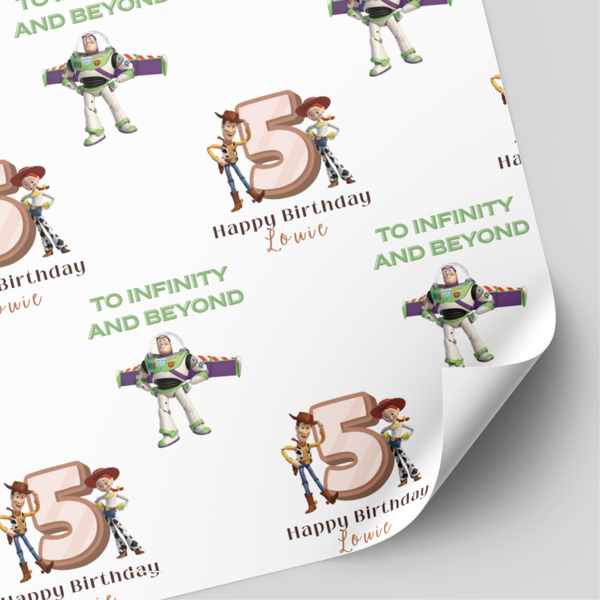 'To Infinity & Beyond' Toy Story Birthday Wrapping Paper