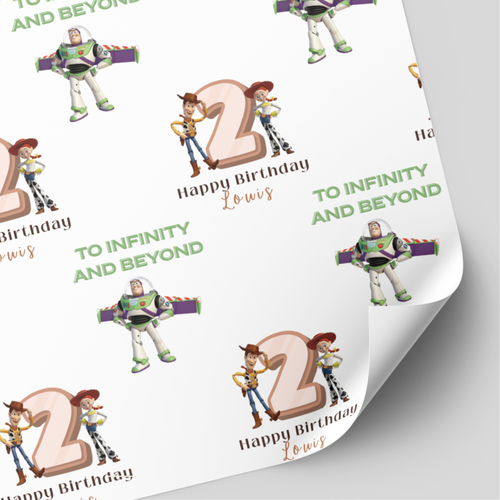 'To Infinity & Beyond' Toy Story Birthday Wrapping Paper