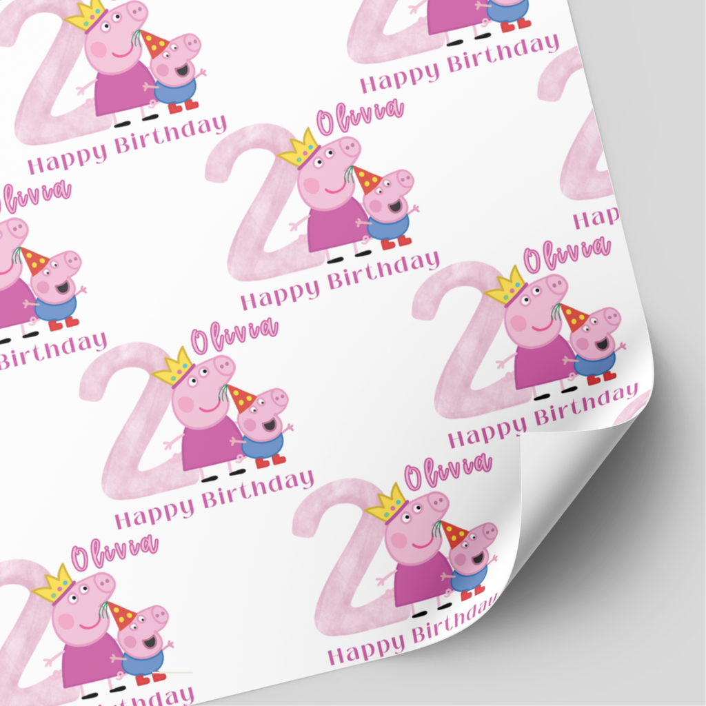 Peppa Pig Birthday Wrapping Paper