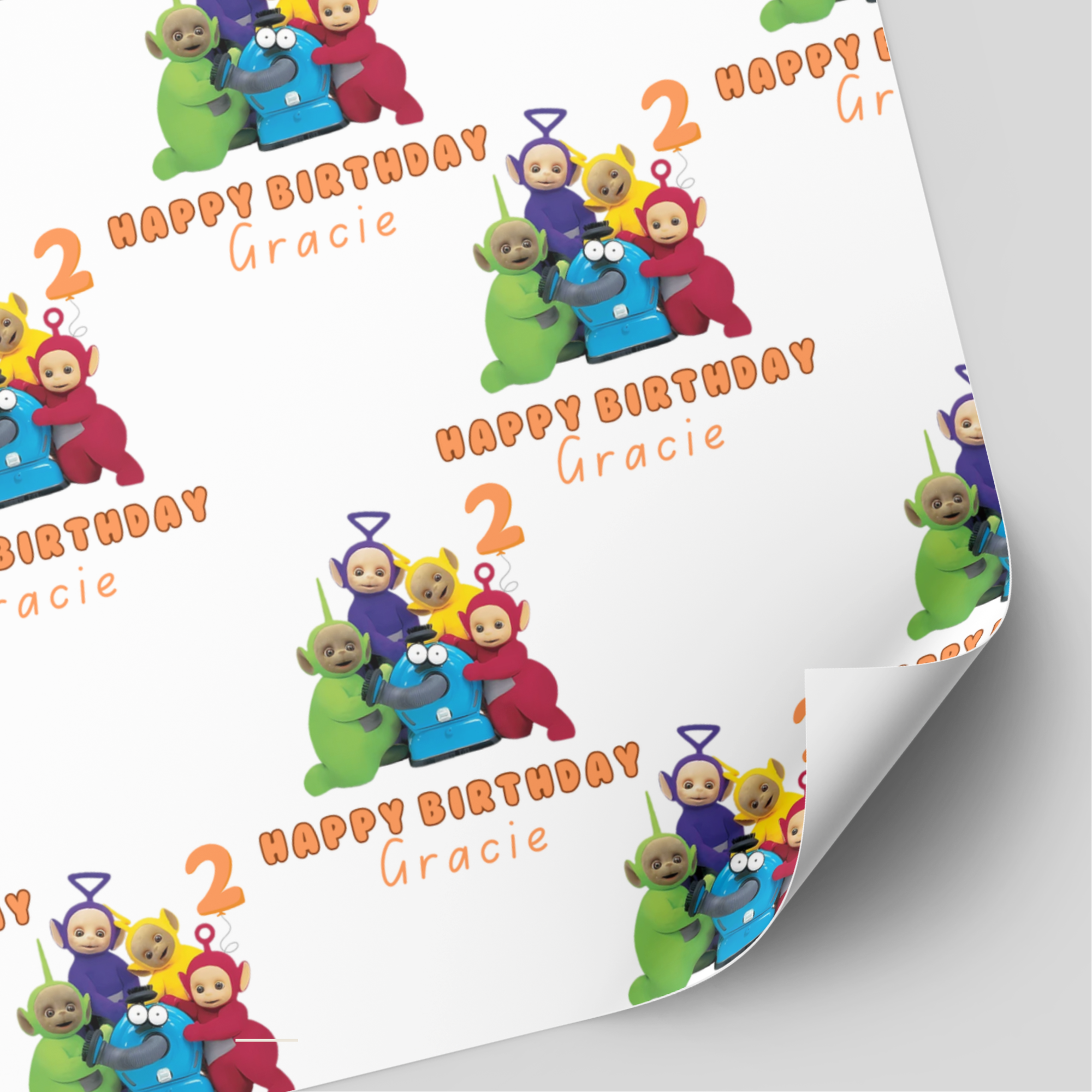 Telebubbies Birthday Wrapping Paper