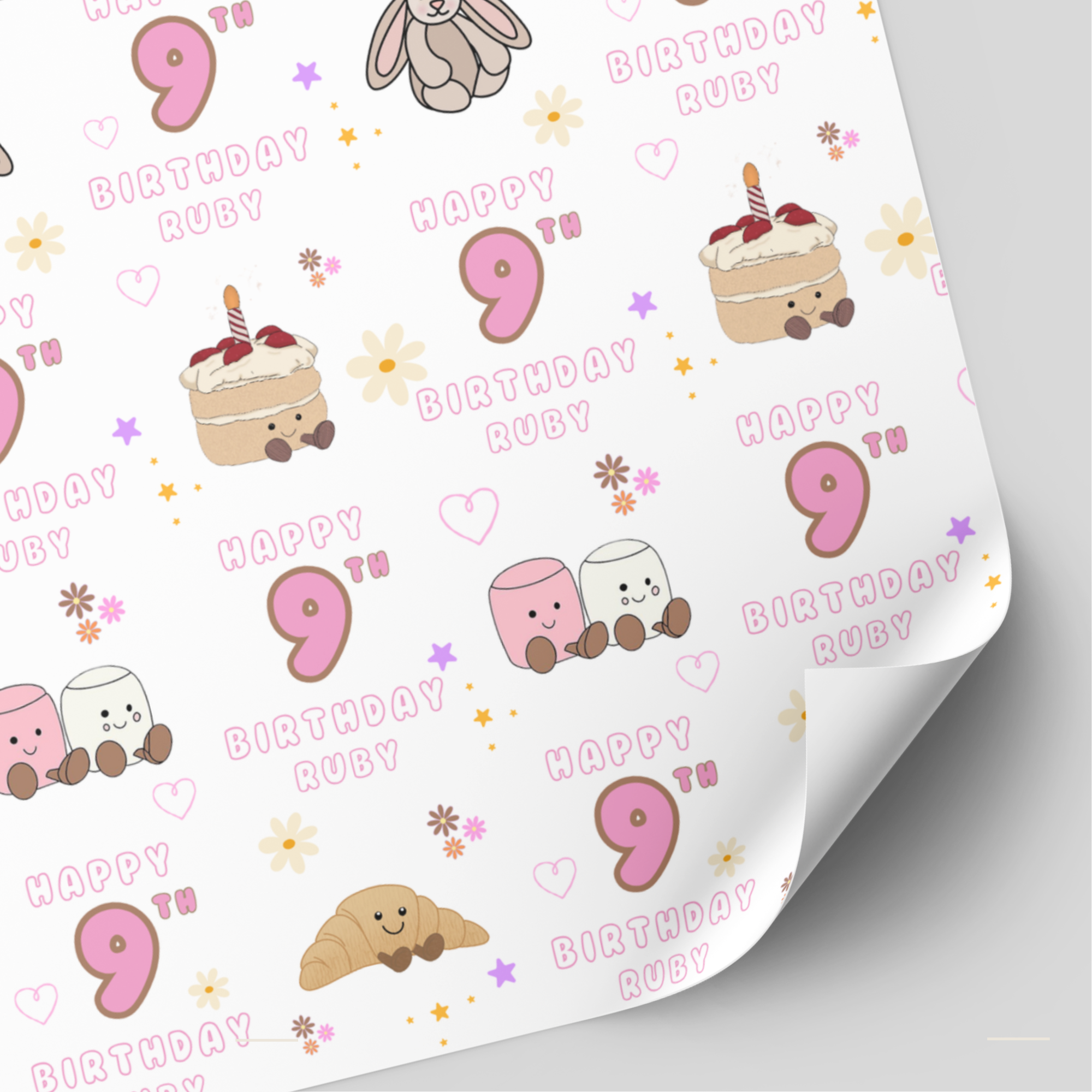 Jellycat Birthday Wrapping Paper