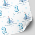 Elsa Birthday Wrapping Paper | Frozen Paper