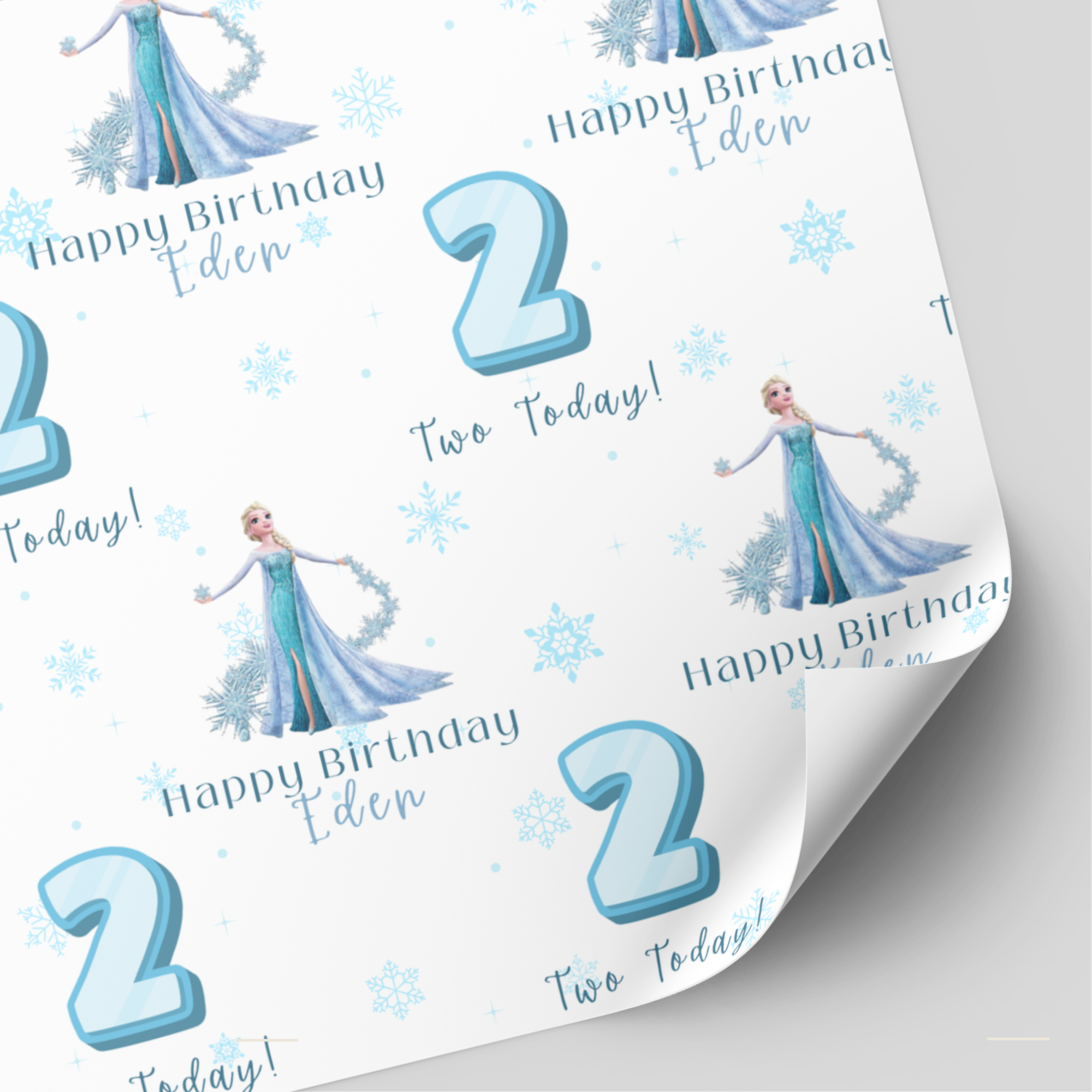Elsa Birthday Wrapping Paper | Frozen Paper