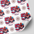 Spiderman Birthday Wrapping Paper