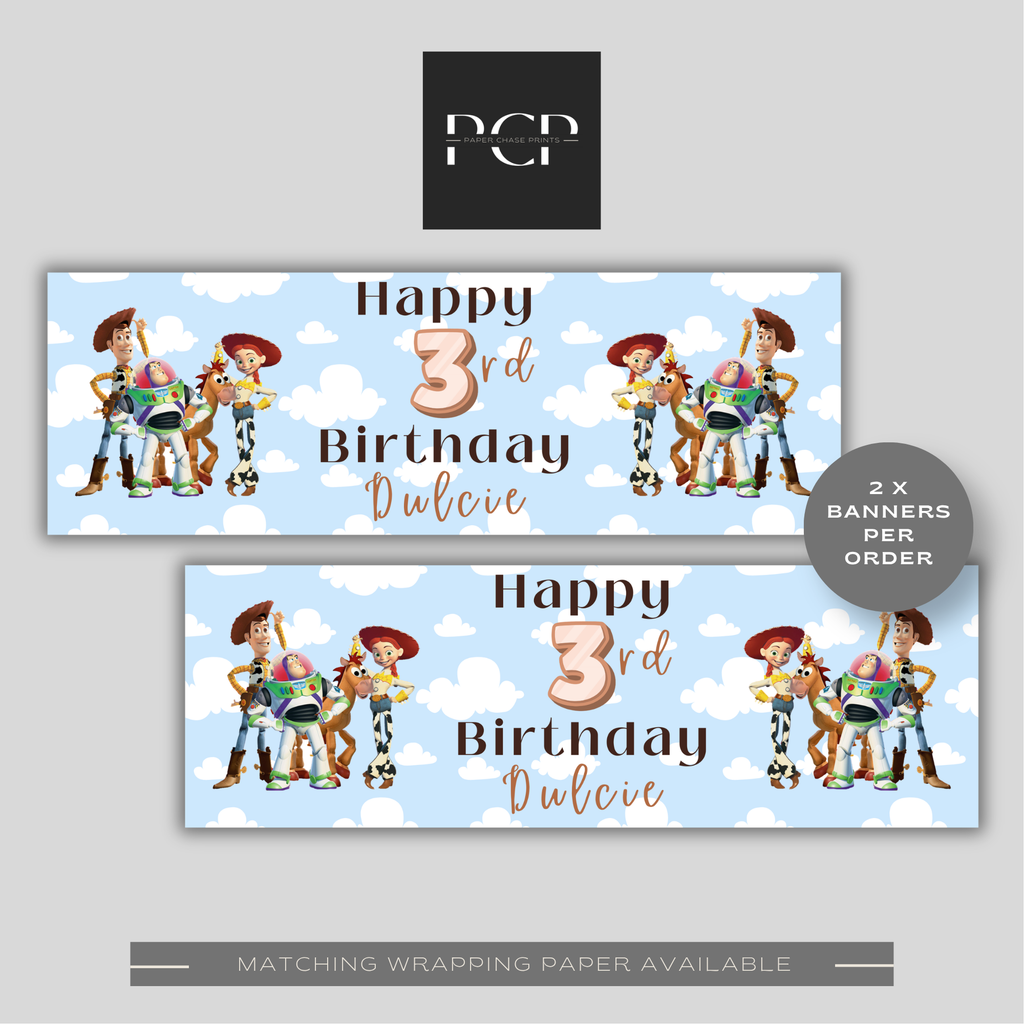 Toy Story Birthday Banner