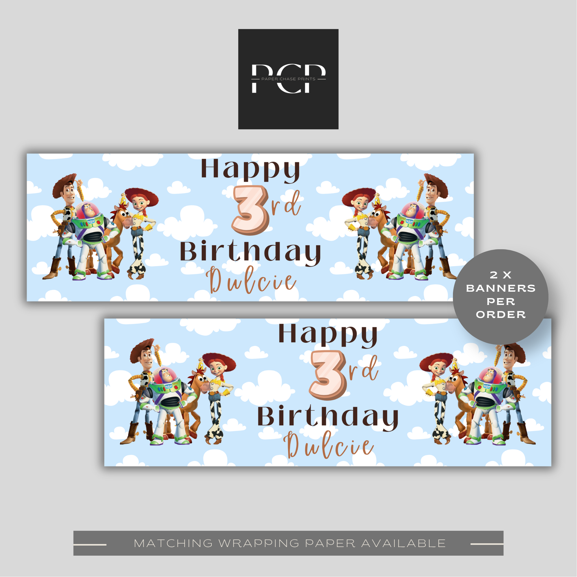 Toy Story Birthday Banner