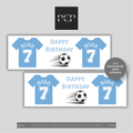 Manchester City Football Shirt Birthday Banner