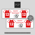 Arsenal Football Shirt Birthday Banner