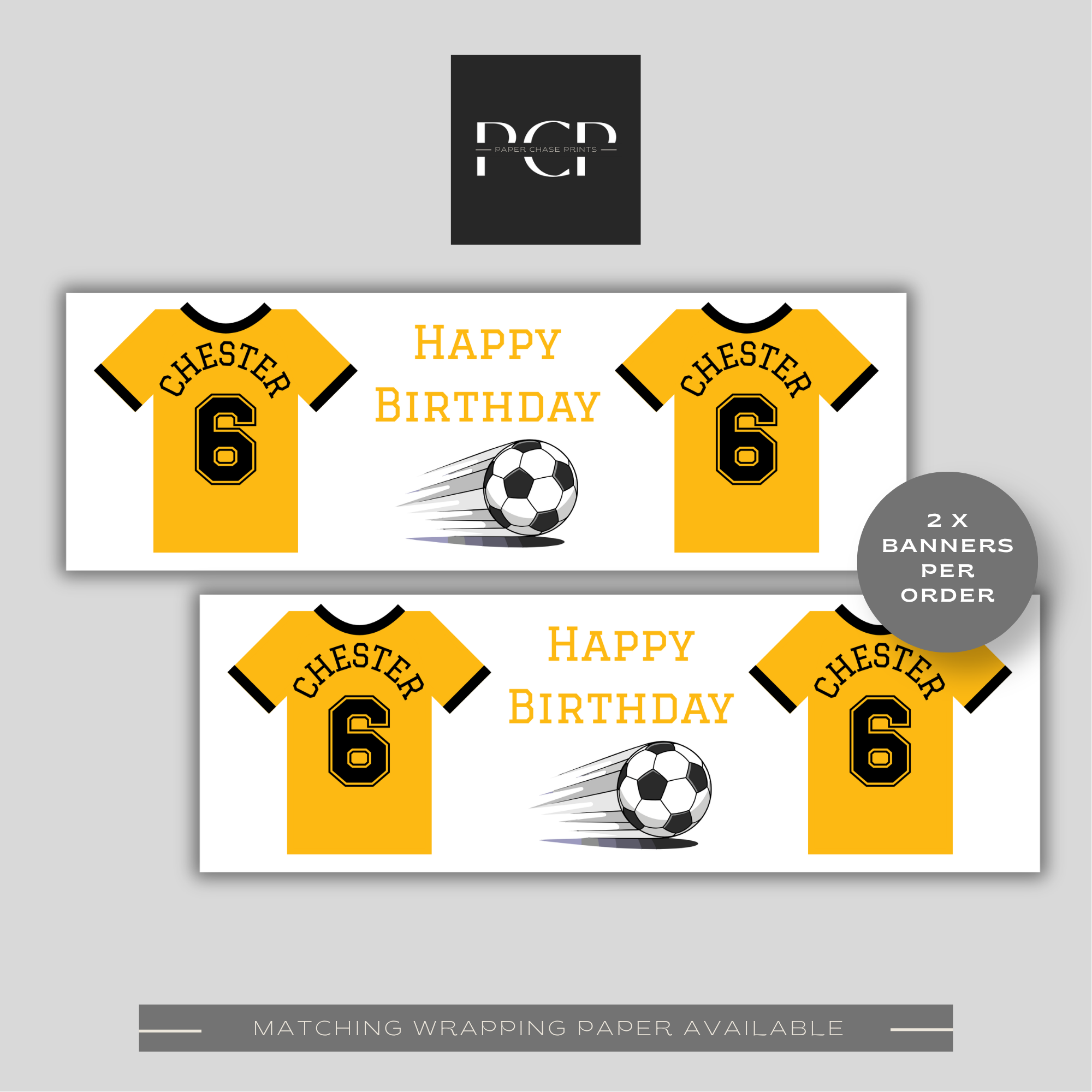 Wolverhampton Wanderers Football Shirt Birthday Banner
