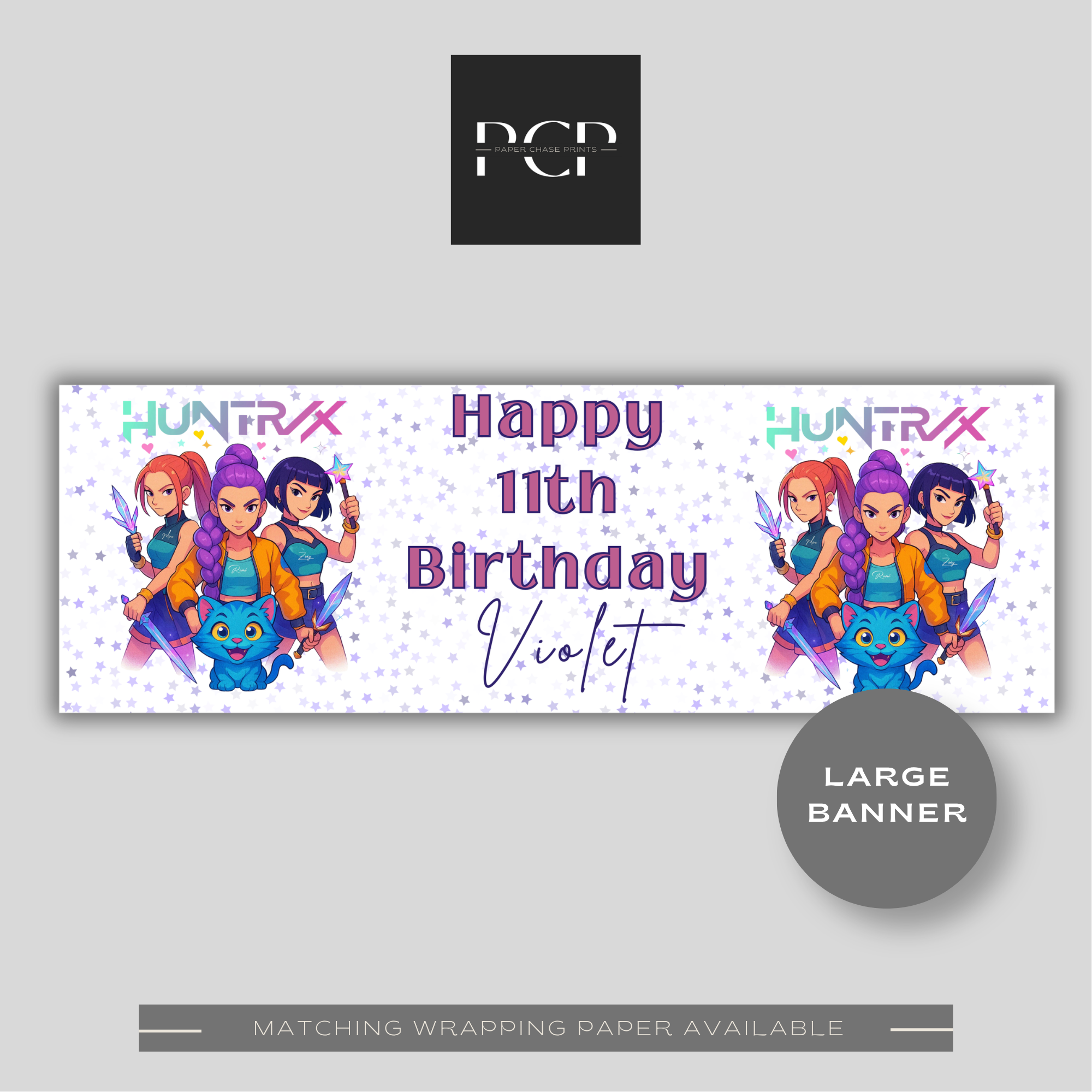 KPOP Demon Hunters Birthday Banner