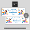 Ms Rachel Birthday Banner | Blue